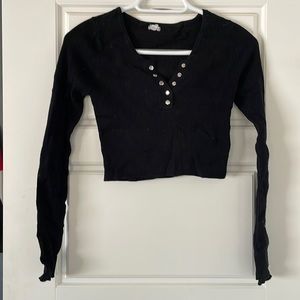 Garage Cropped along Sleeve Shirt
